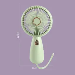 Handheld Rotary Blade Fan with Light, USB Rechargeable thumbnail 5