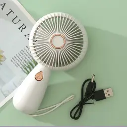 Handheld Rotary Blade Fan with Light, USB Rechargeable thumbnail 3