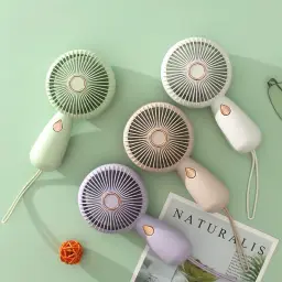 Handheld Rotary Blade Fan with Light, USB Rechargeable thumbnail 4