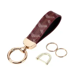 Car Keychain with Patterned Strap and Alloy Buckle thumbnail 15