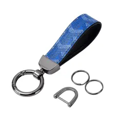 Car Keychain with Patterned Strap and Alloy Buckle thumbnail 16