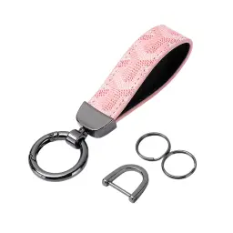 Car Keychain with Patterned Strap and Alloy Buckle thumbnail 14