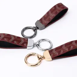 Car Keychain with Patterned Strap and Alloy Buckle thumbnail 7