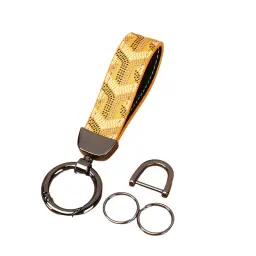 Car Keychain with Patterned Strap and Alloy Buckle thumbnail 11