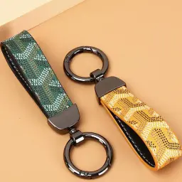 Car Keychain with Patterned Strap and Alloy Buckle thumbnail 5
