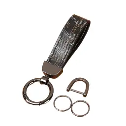 Car Keychain with Patterned Strap and Alloy Buckle thumbnail 13