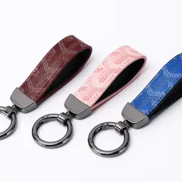 Car Keychain with Patterned Strap and Alloy Buckle thumbnail 6