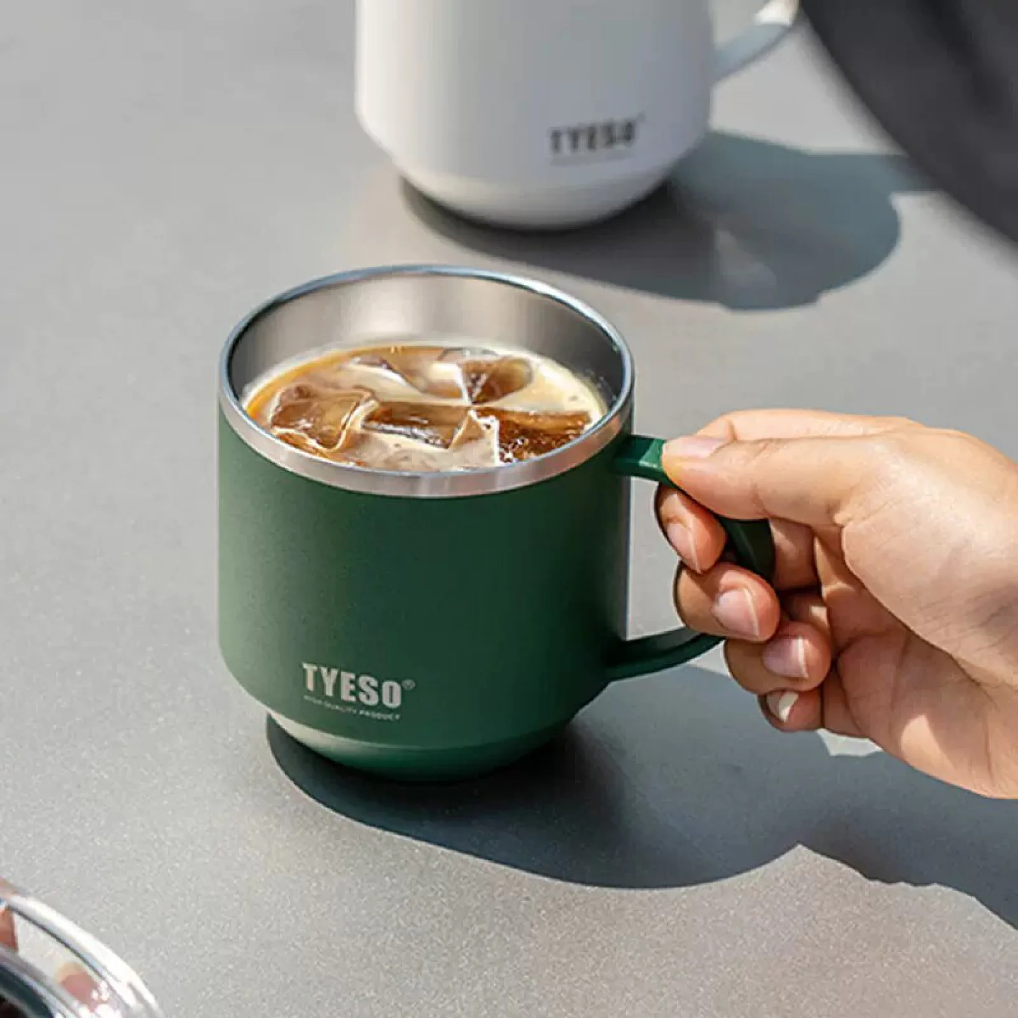 Insulated Coffee Mug with Lid, 330ml, Stainless Steel thumbnail 7
