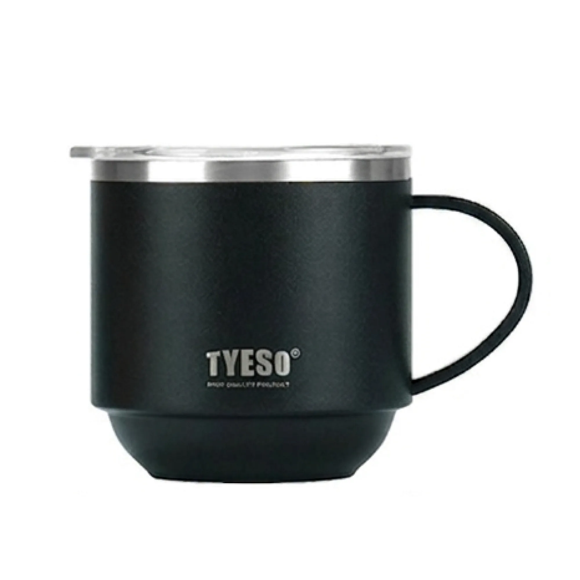 Insulated Coffee Mug with Lid, 330ml, Stainless Steel — View 1