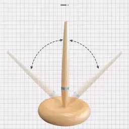 Magnetic Levitation Pen Set with Beech Wood Barrel thumbnail 4