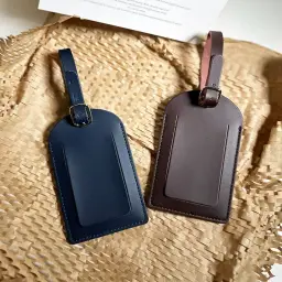 Genuine Leather Luggage Tag and Passport Holder thumbnail 4