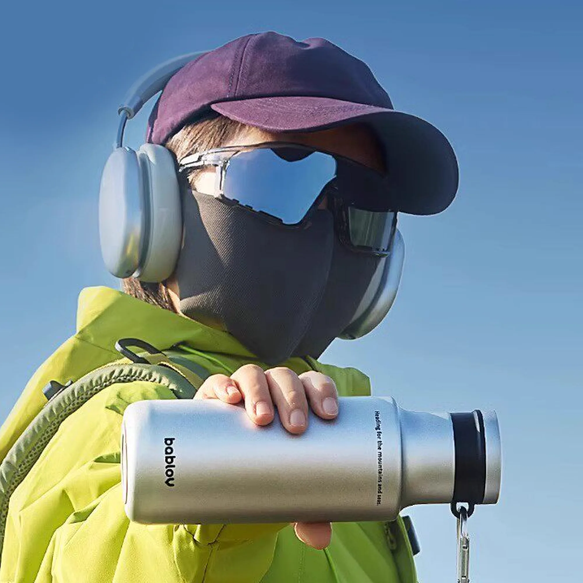 BABLOV 6852 Insulated Sports Water Bottle with Screw Cap
