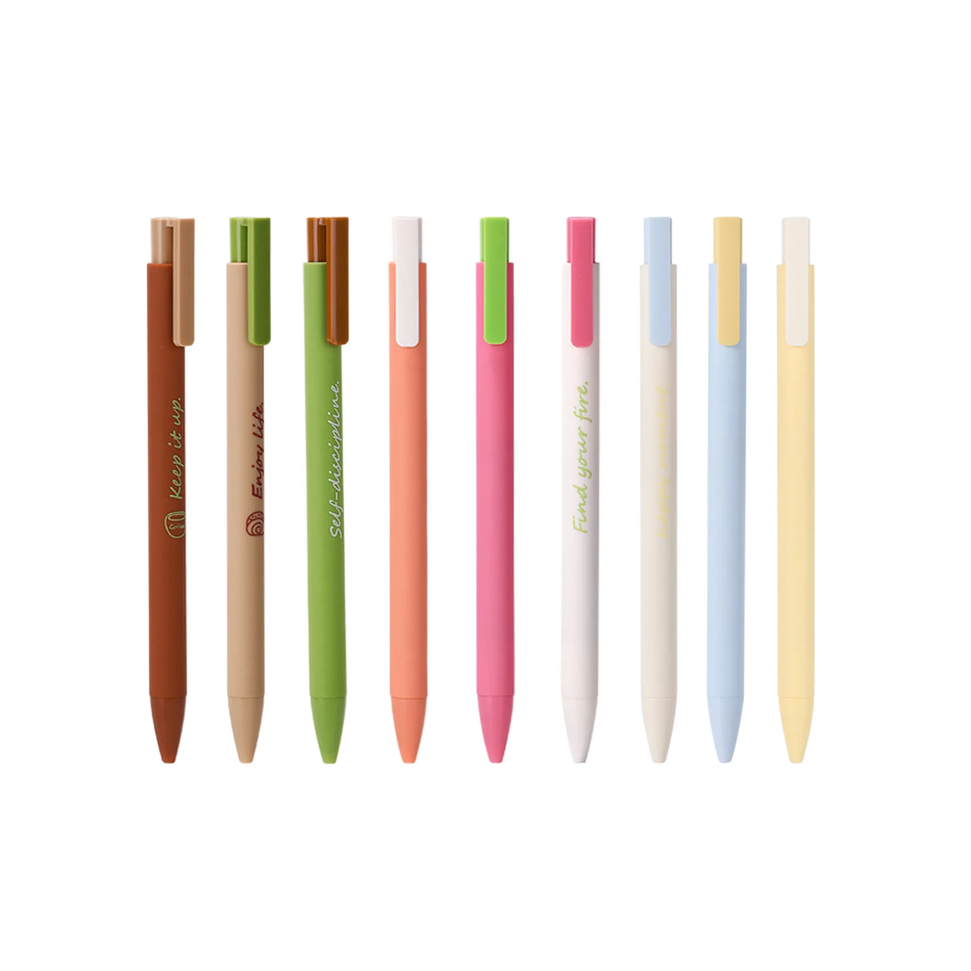 NEVER Afternoon Tea Series Retractable Gel Pens, 3-Pen Set, 0.5mm ST Nib — View 1