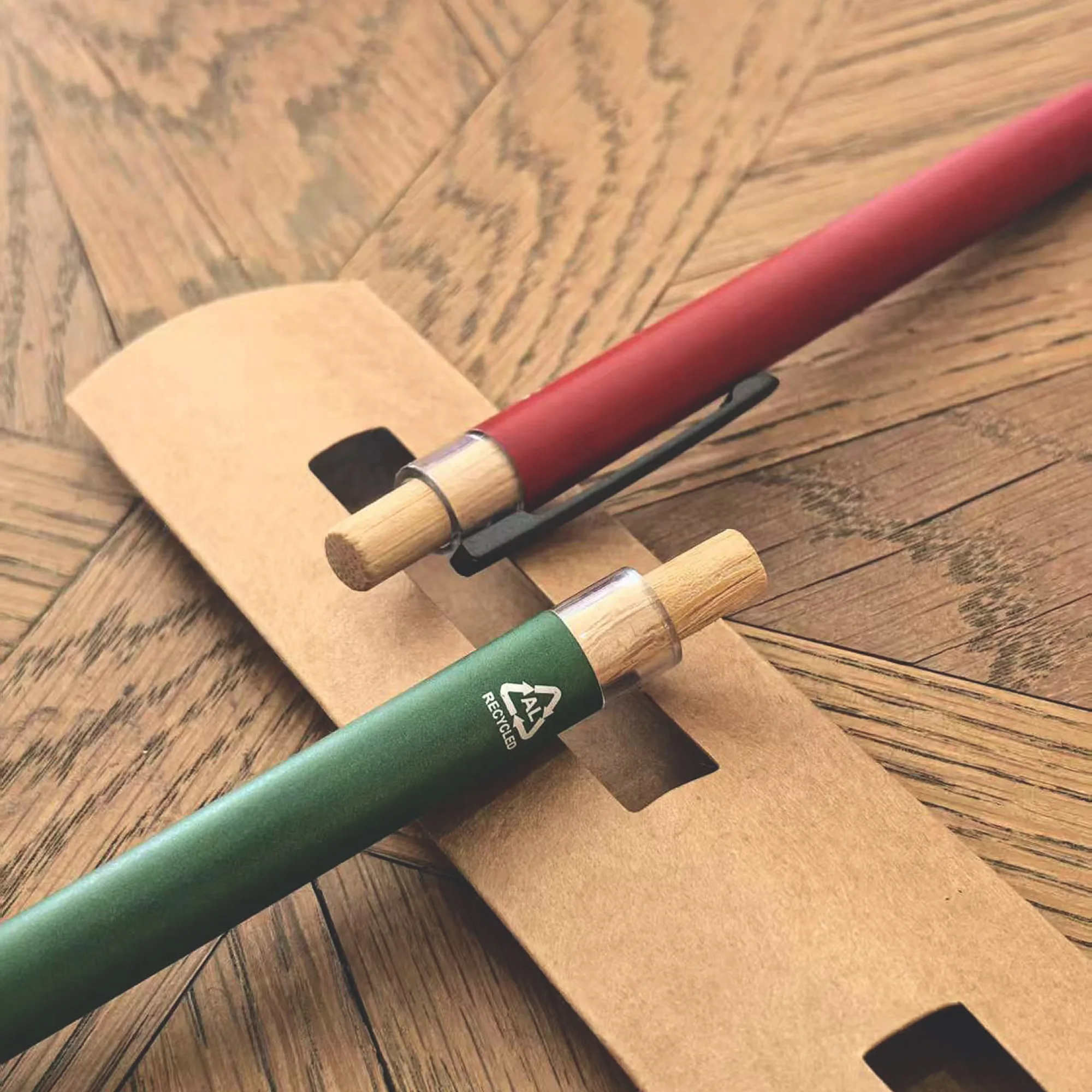 Recycled Aluminum and Bamboo Gel Pen thumbnail 2