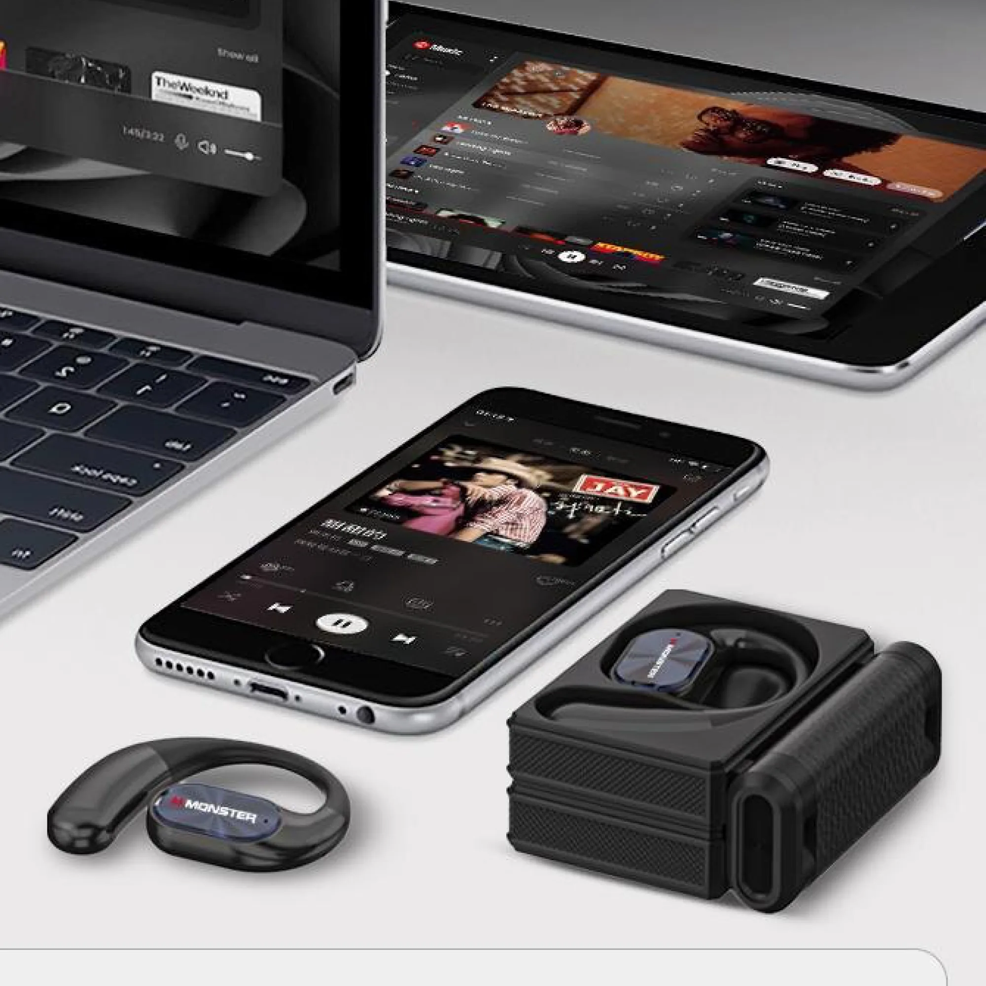 Monster AC530Plus Wireless Bluetooth Ear-hook Headphones thumbnail 3