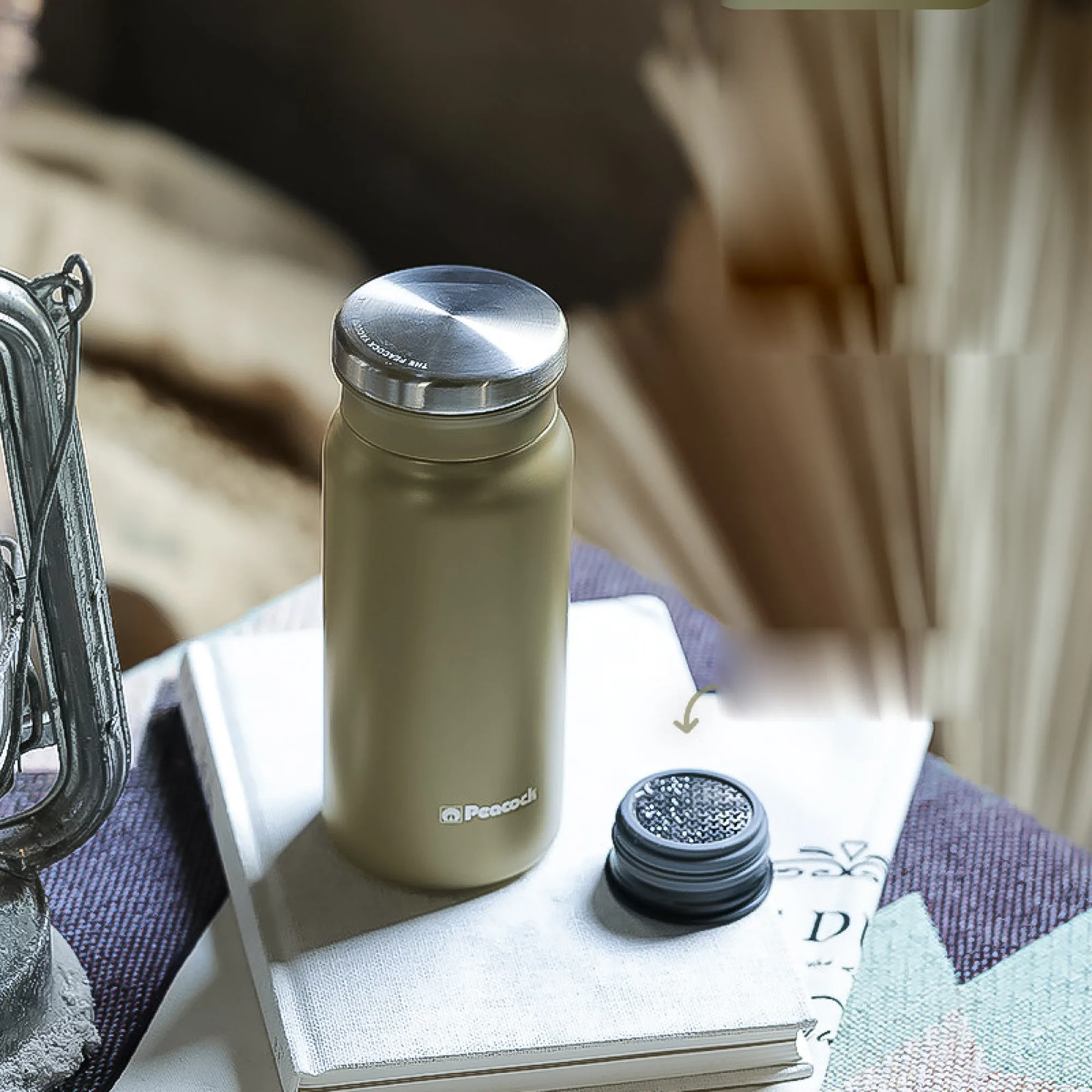 Peacock DVZ-40 400ml Stainless Steel Insulated Coffee Cup with Tea Infuser thumbnail 17