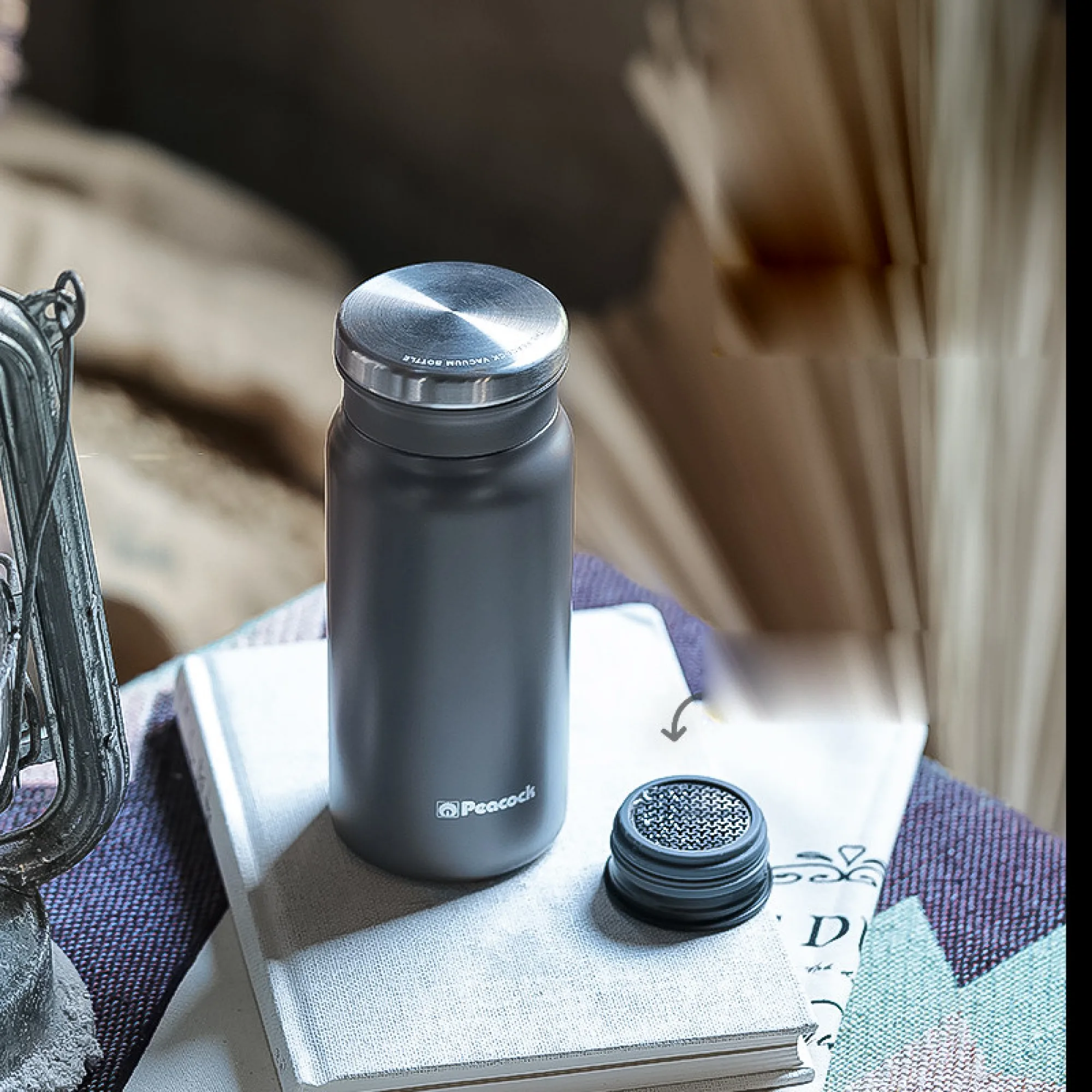 Peacock DVZ-40 400ml Stainless Steel Insulated Coffee Cup with Tea Infuser thumbnail 18