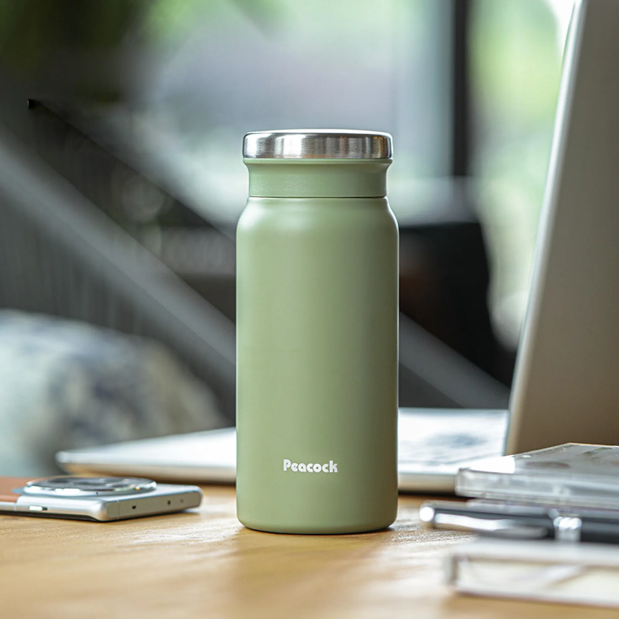 Peacock DVZ-40 400ml Stainless Steel Insulated Coffee Cup with Tea Infuser thumbnail 12