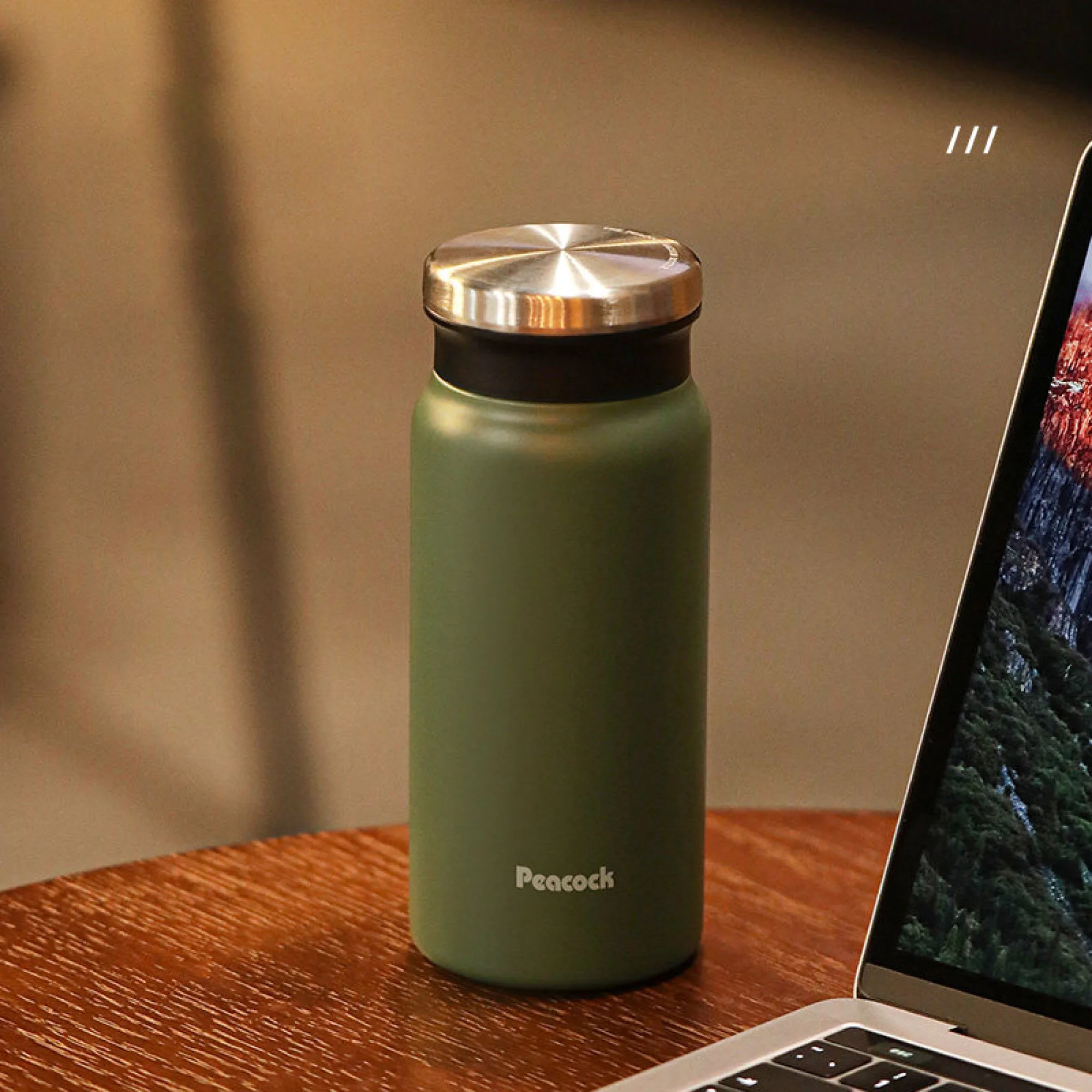 Peacock DVZ-40 400ml Stainless Steel Insulated Coffee Cup with Tea Infuser thumbnail 10