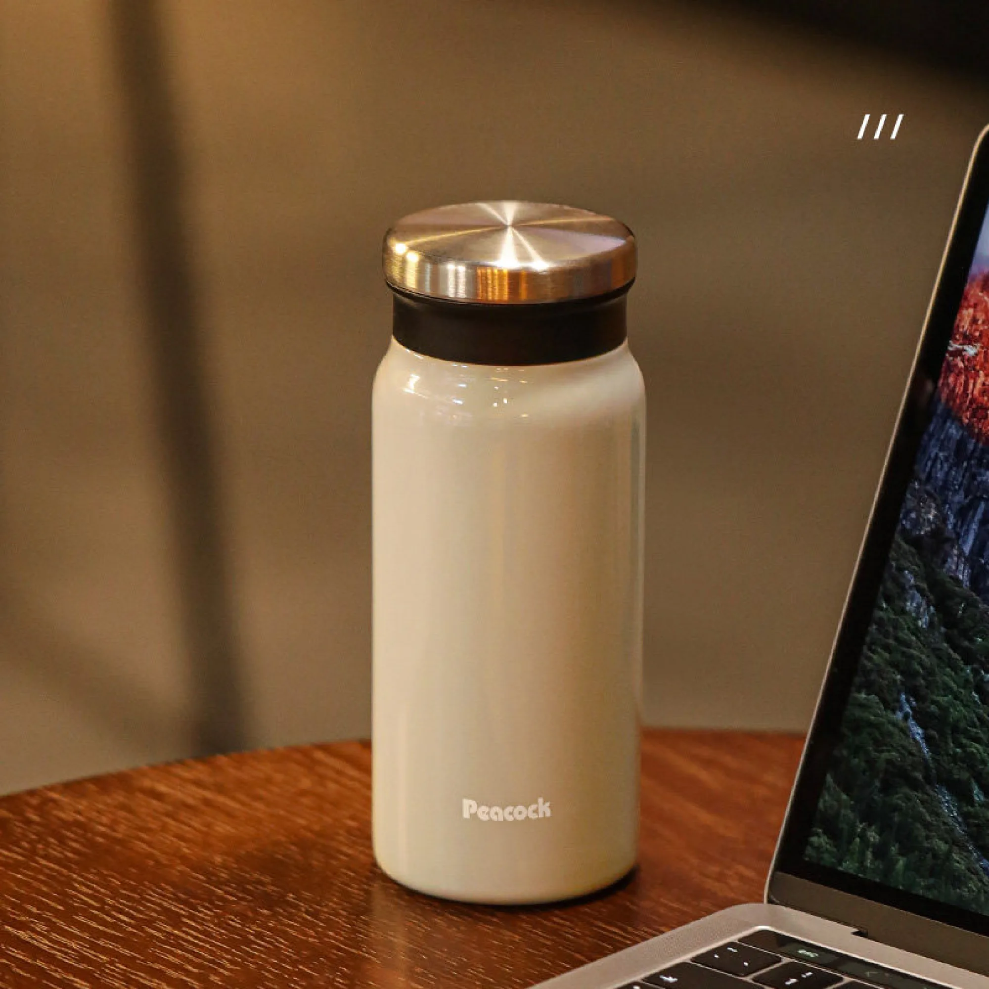 Peacock DVZ-40 400ml Stainless Steel Insulated Coffee Cup with Tea Infuser thumbnail 13