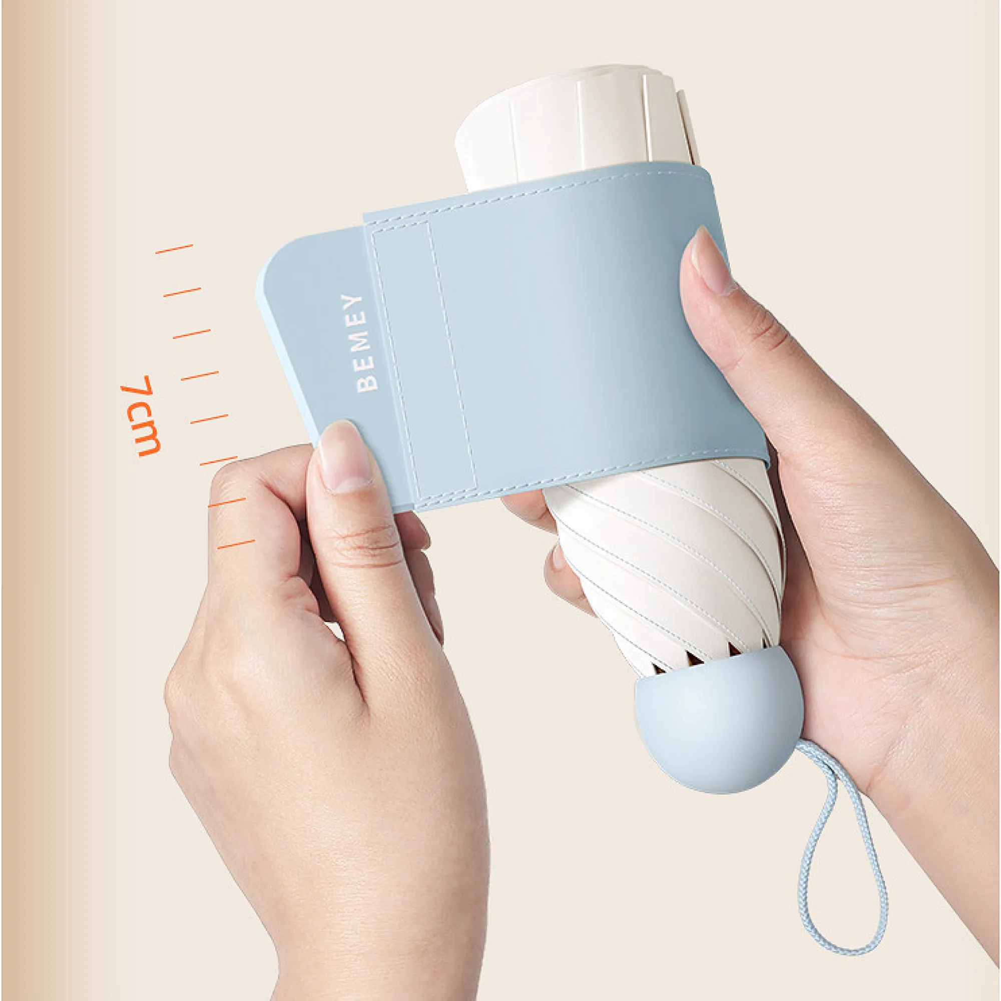Five-Fold Capsule Umbrella with UV Protection thumbnail 4