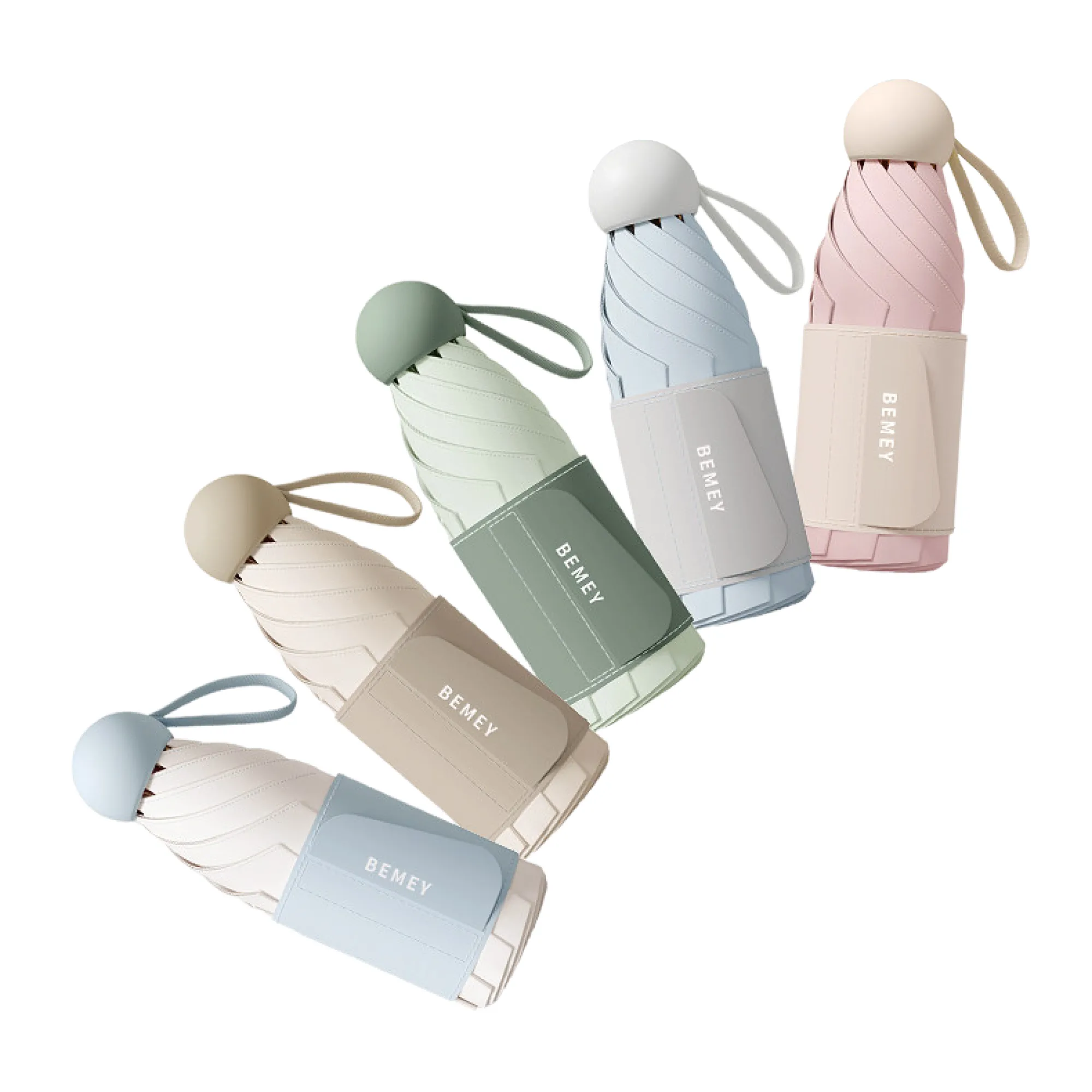 Five-Fold Capsule Umbrella with UV Protection