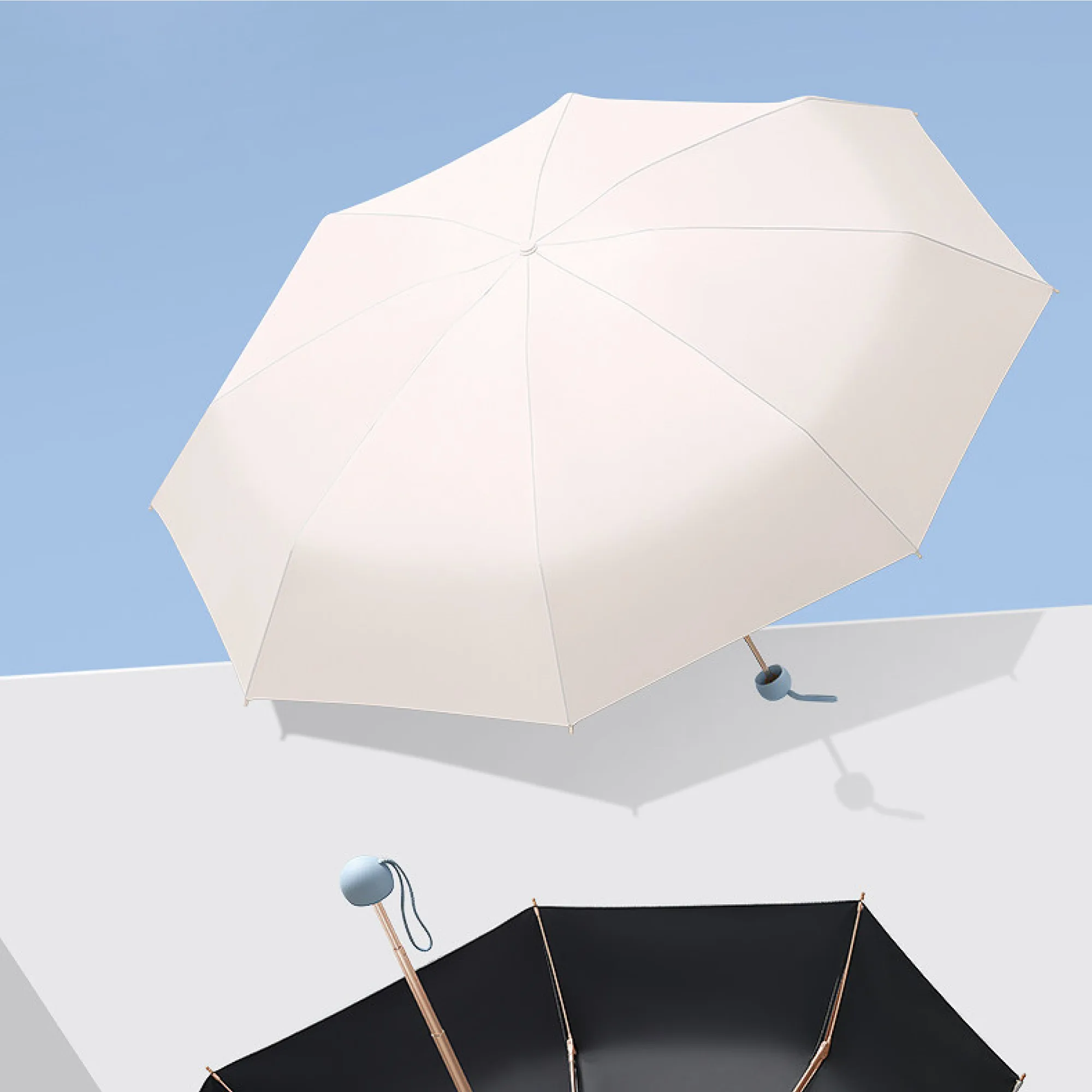 Five-Fold Capsule Umbrella with UV Protection thumbnail 6