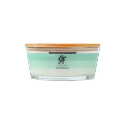 Boat-Shaped Glass Aromatherapy Candle with Wooden Wick thumbnail 6