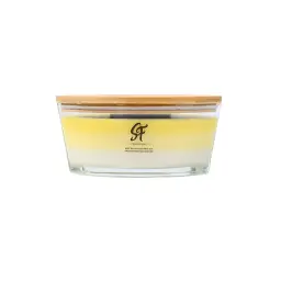 Boat-Shaped Glass Aromatherapy Candle with Wooden Wick thumbnail 7