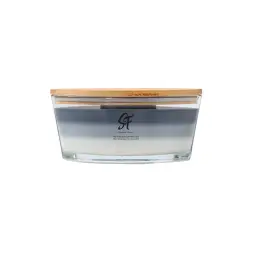 Boat-Shaped Glass Aromatherapy Candle with Wooden Wick thumbnail 11