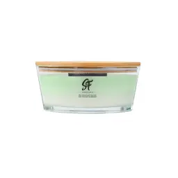 Boat-Shaped Glass Aromatherapy Candle with Wooden Wick thumbnail 10