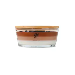 Boat-Shaped Glass Aromatherapy Candle with Wooden Wick thumbnail 9