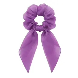 Light-Up Hair Tie Scrunchie with Ribbon Accent thumbnail 8
