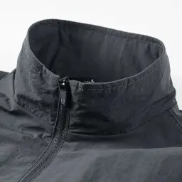 Unisex Windbreaker Jacket with Stand-Up Collar and Full-Zip Front thumbnail 4