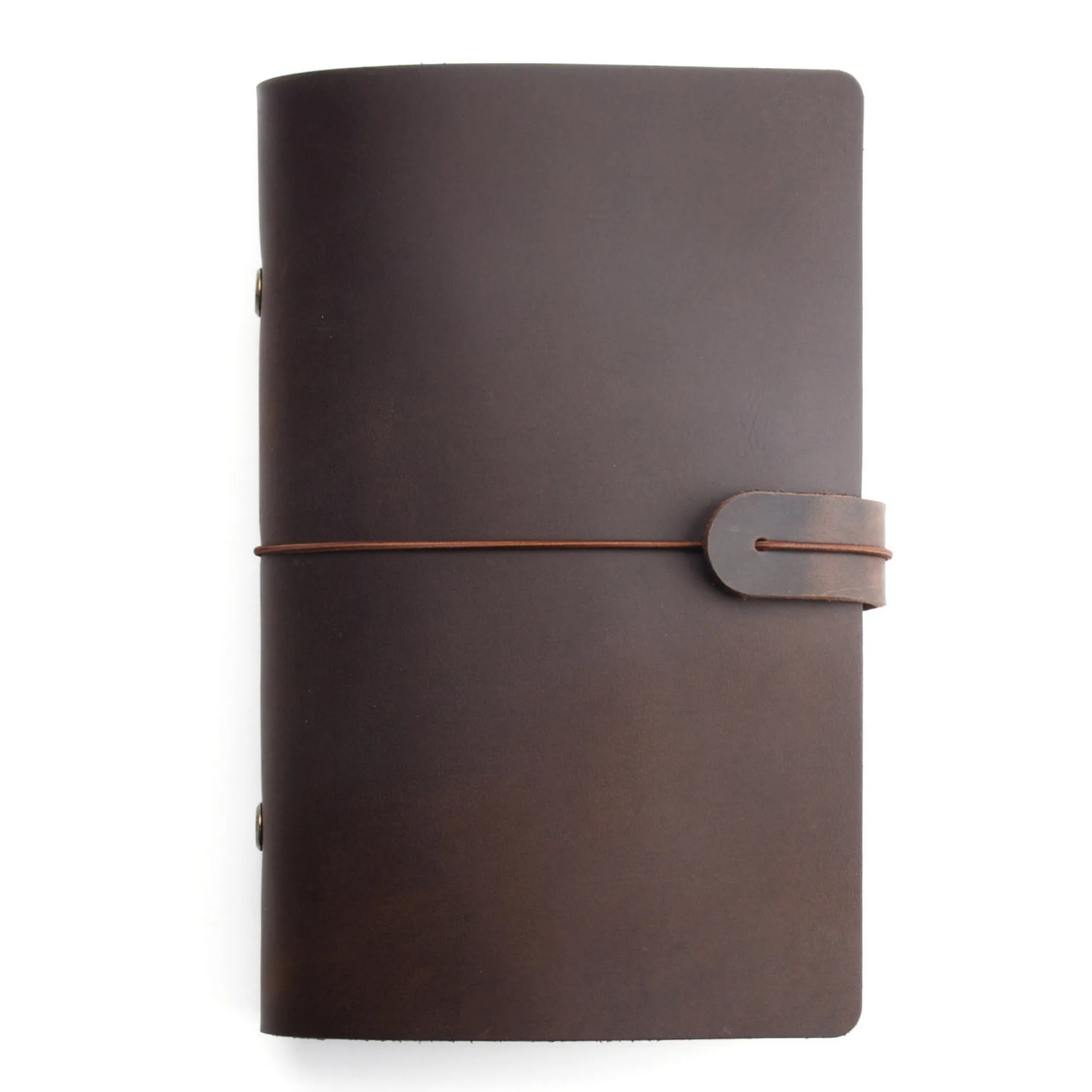 A5/A6/A7 Vintage Loose-Leaf Notebook with Crazy Horse Leather Cover — View 1