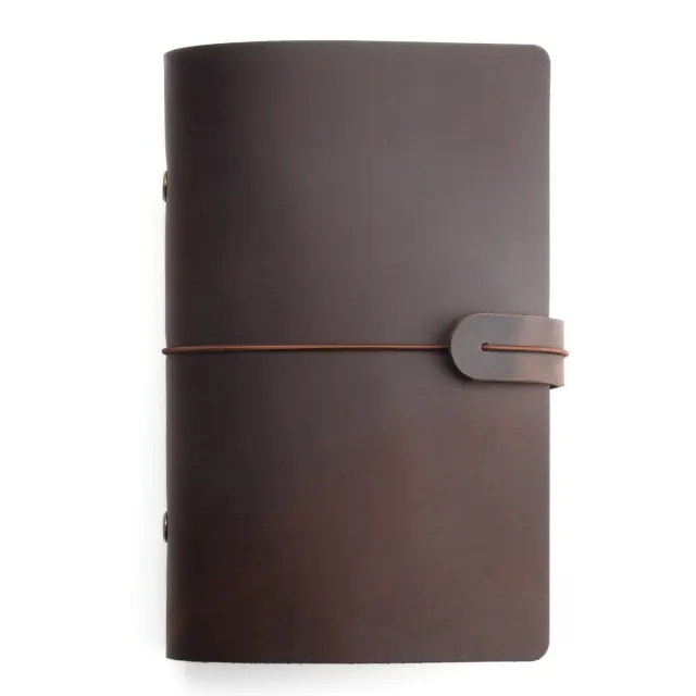 A5/A6/A7 Vintage Loose-Leaf Notebook with Crazy Horse Leather Cover