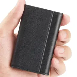 Cowhide Leather Business Card Holder thumbnail 3
