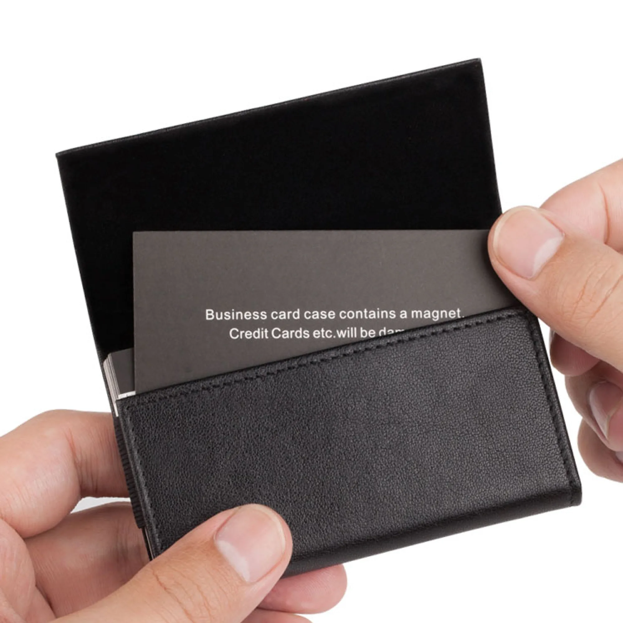 Cowhide Leather Business Card Holder