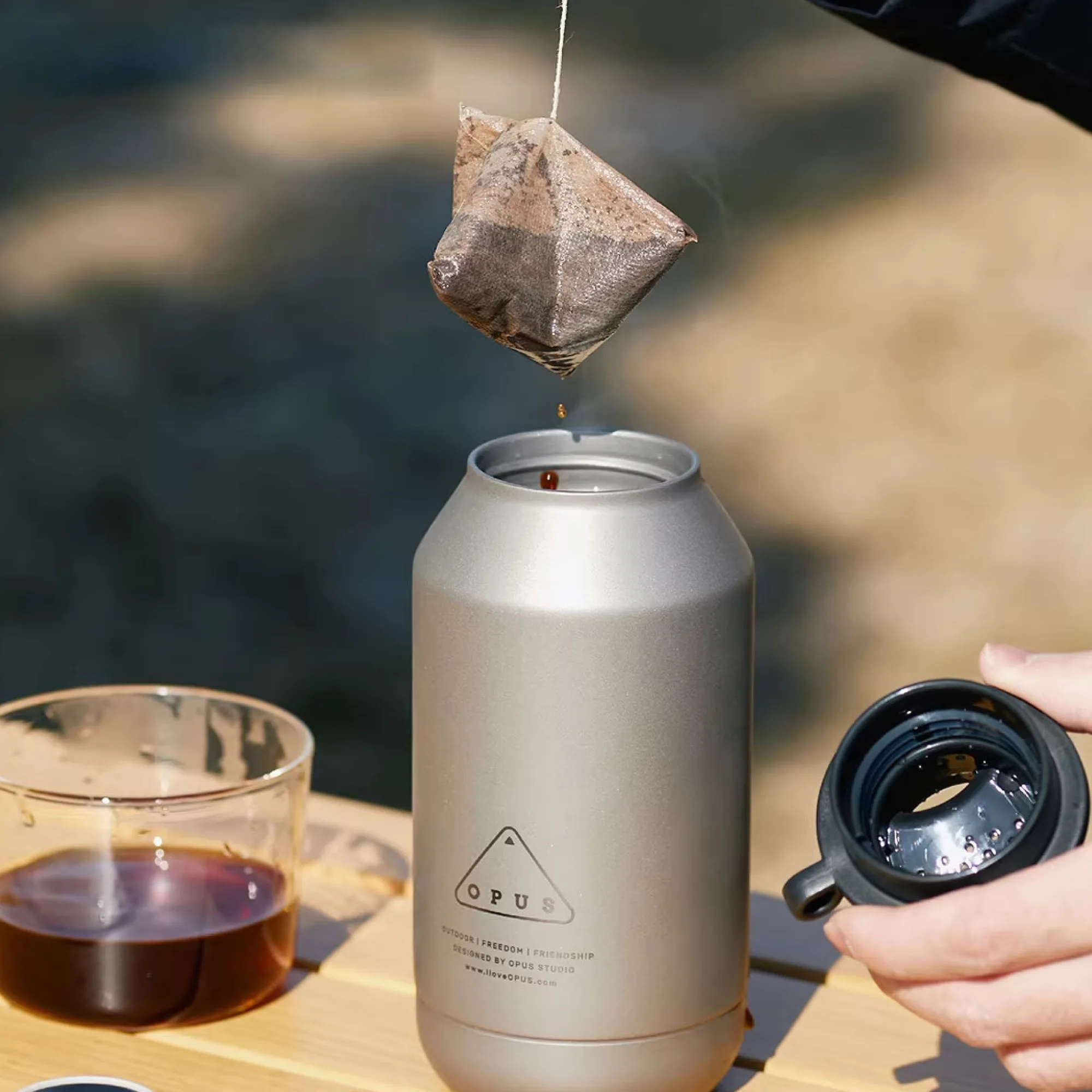 OPUS Pure Titanium Insulated Travel Mug with Tea Filter, 420mL thumbnail 7