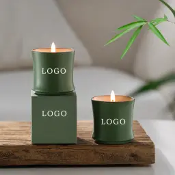 Bamboo-Inspired Ceramic Scented Candle Gift Set thumbnail 2