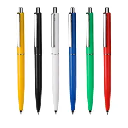 Slim Retractable Gel Ink Pen 0.5mm Bullet Tip, Six Colors thumbnail 1