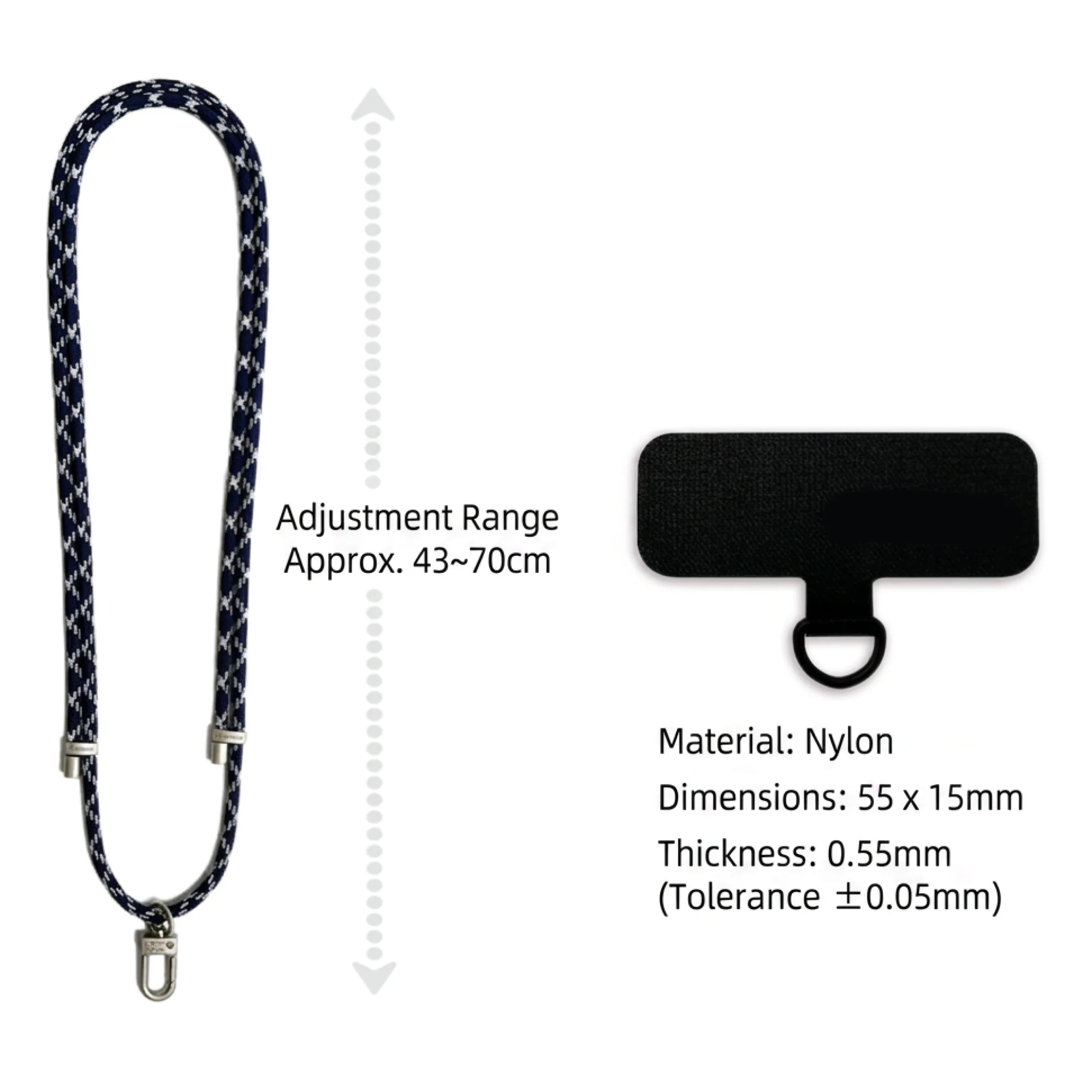 Adjustable Phone Lanyard with Phone Patch thumbnail 3