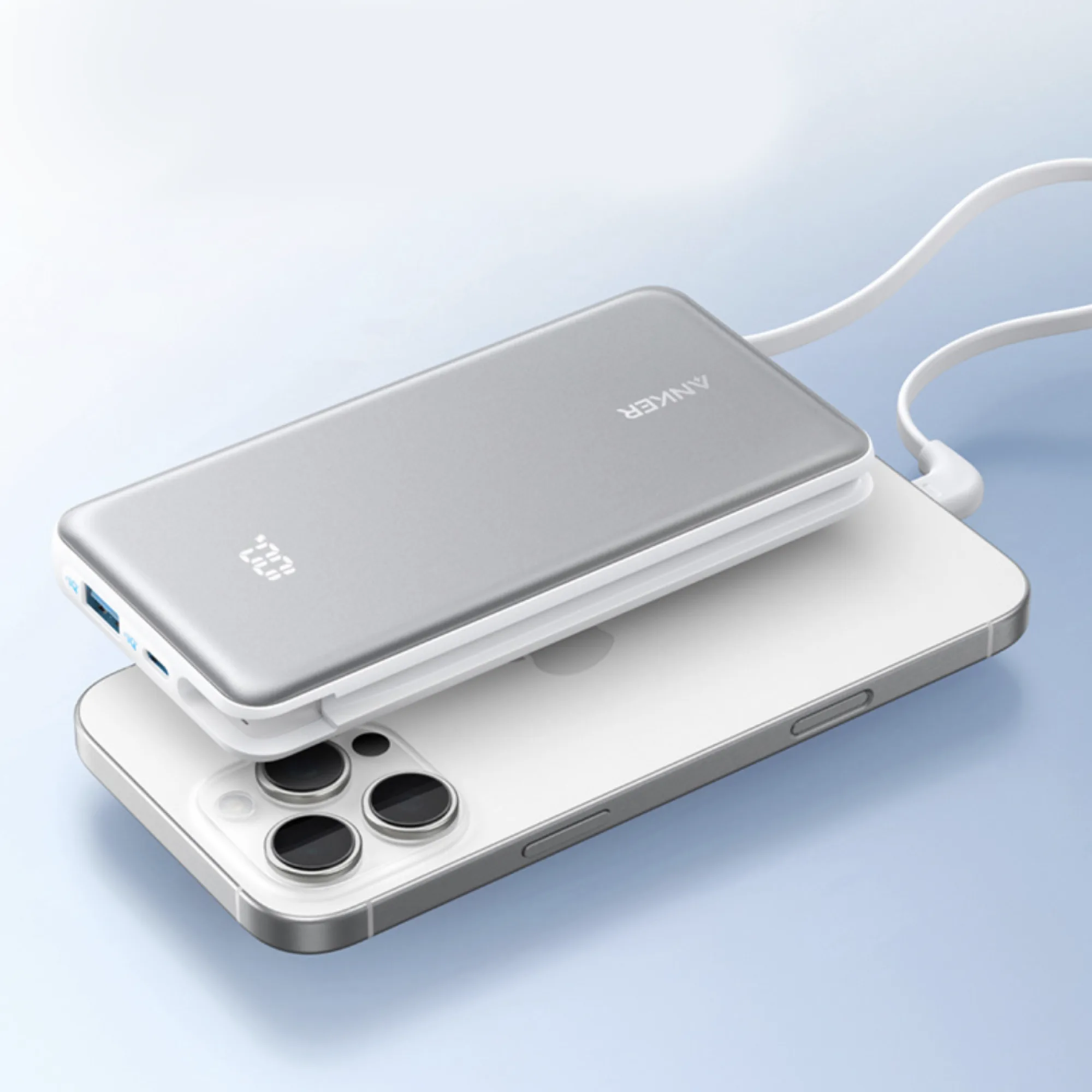 Anker Power Bank with Built-in Type-C Cable thumbnail 4