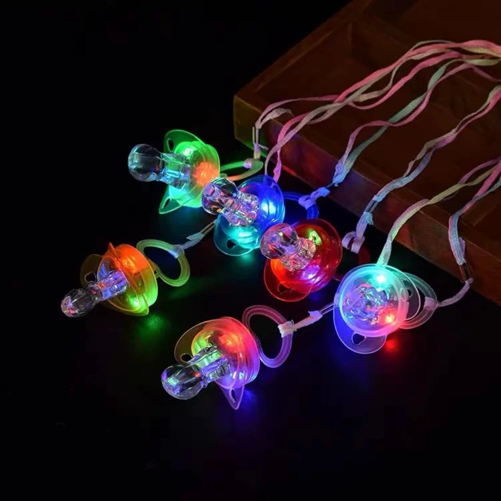 LED Luminous Pacifier and Whistle Party Favors thumbnail 3