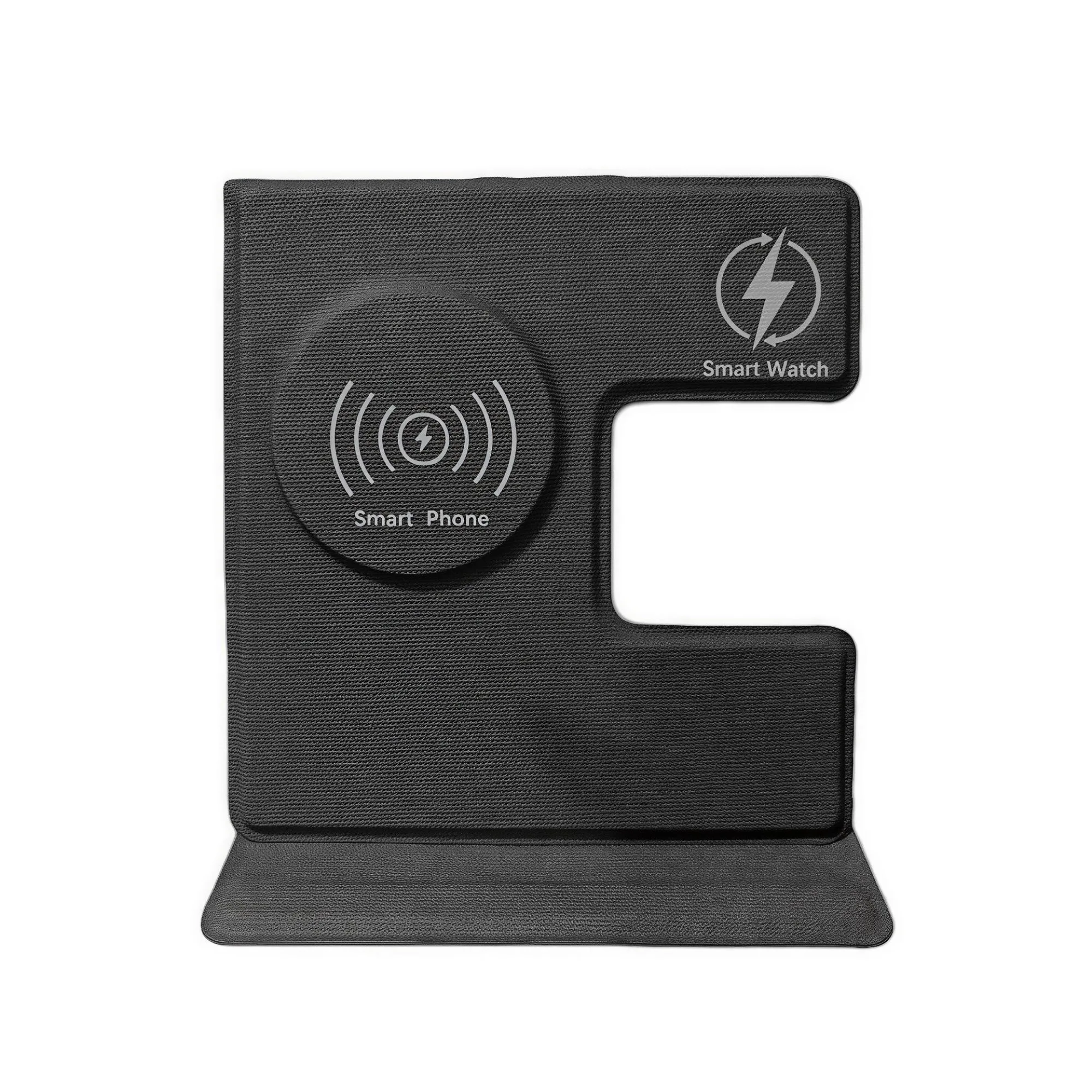 PU Leather 3-in-1 Wireless Charging Stand thumbnail 4