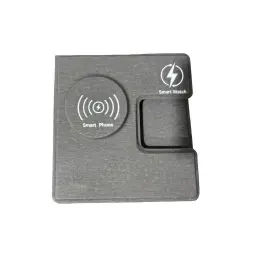 PU Leather 3-in-1 Wireless Charging Stand thumbnail 3