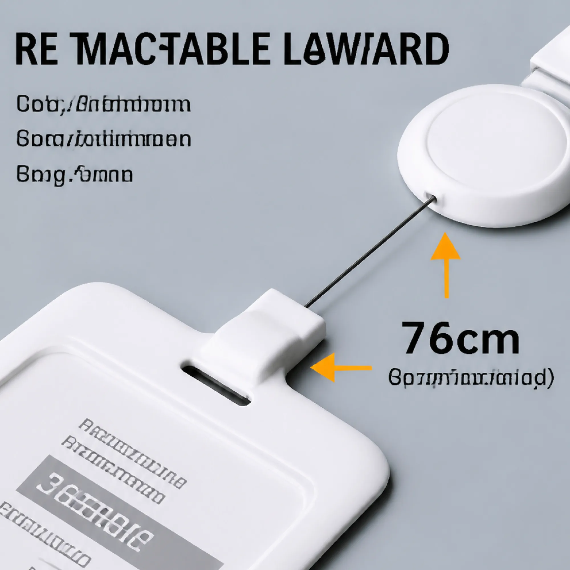 Retractable Lanyard ID Card Holder with Badge Reel