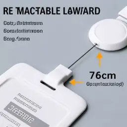 Retractable Lanyard ID Card Holder with Badge Reel thumbnail 2