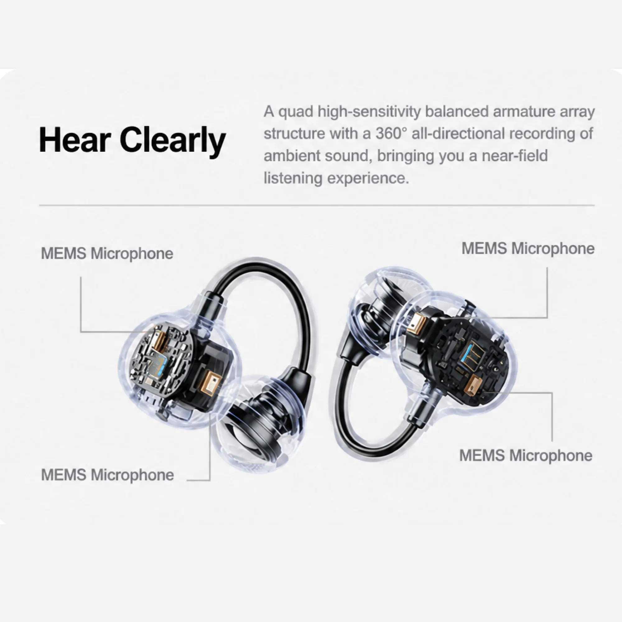 Tonemay Q6 / Q6 Pro Open-Ear Clip Bluetooth Earphones thumbnail 6