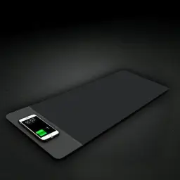 15W Wireless Charging Rubber Mouse Pad thumbnail 2